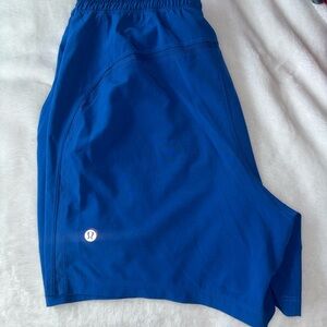 Lululemon Athletica Blue Athletic Shorts Lightweight Moisture-Wicking